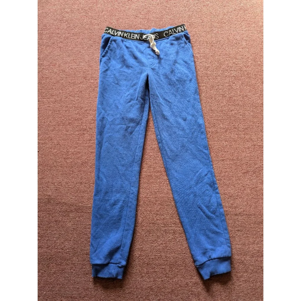 Calvin Klein blue joggers boys Large 14/16